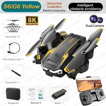 QJ S6/G6 GPS Drone 4K Professional HD Camera Foldable Quadcopter