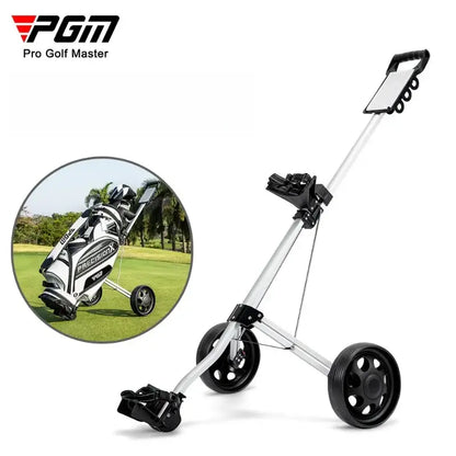 PGM Golf Trolley 2 Wheels Foldable Hand Push Pull Bag