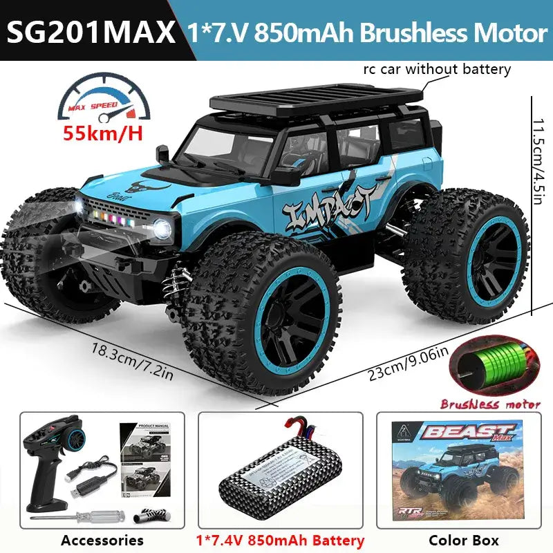 1:20 4WD RC Car 55KM/H With LED Professional Off-Road Racing Sportsman Specialty Products