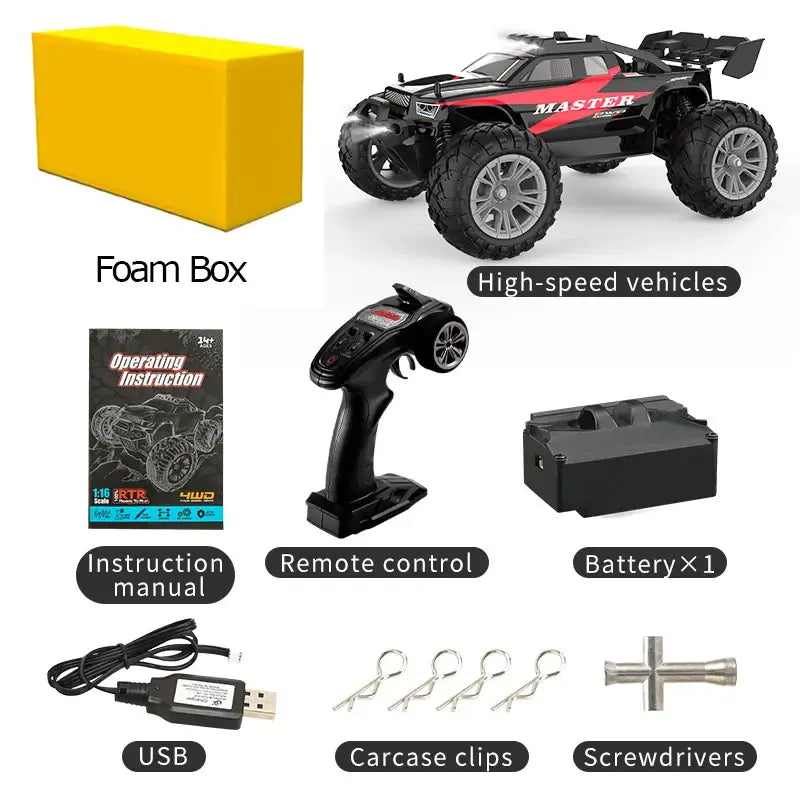 KF15 1:16 RC Car 2.4G Remote Control Racing Car 4WD Off-Road Sportsman Specialty Products