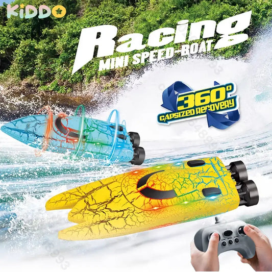 RC Boat Racing High Speed Waterproof 2.4G Double Motor Sportsman Specialty Products