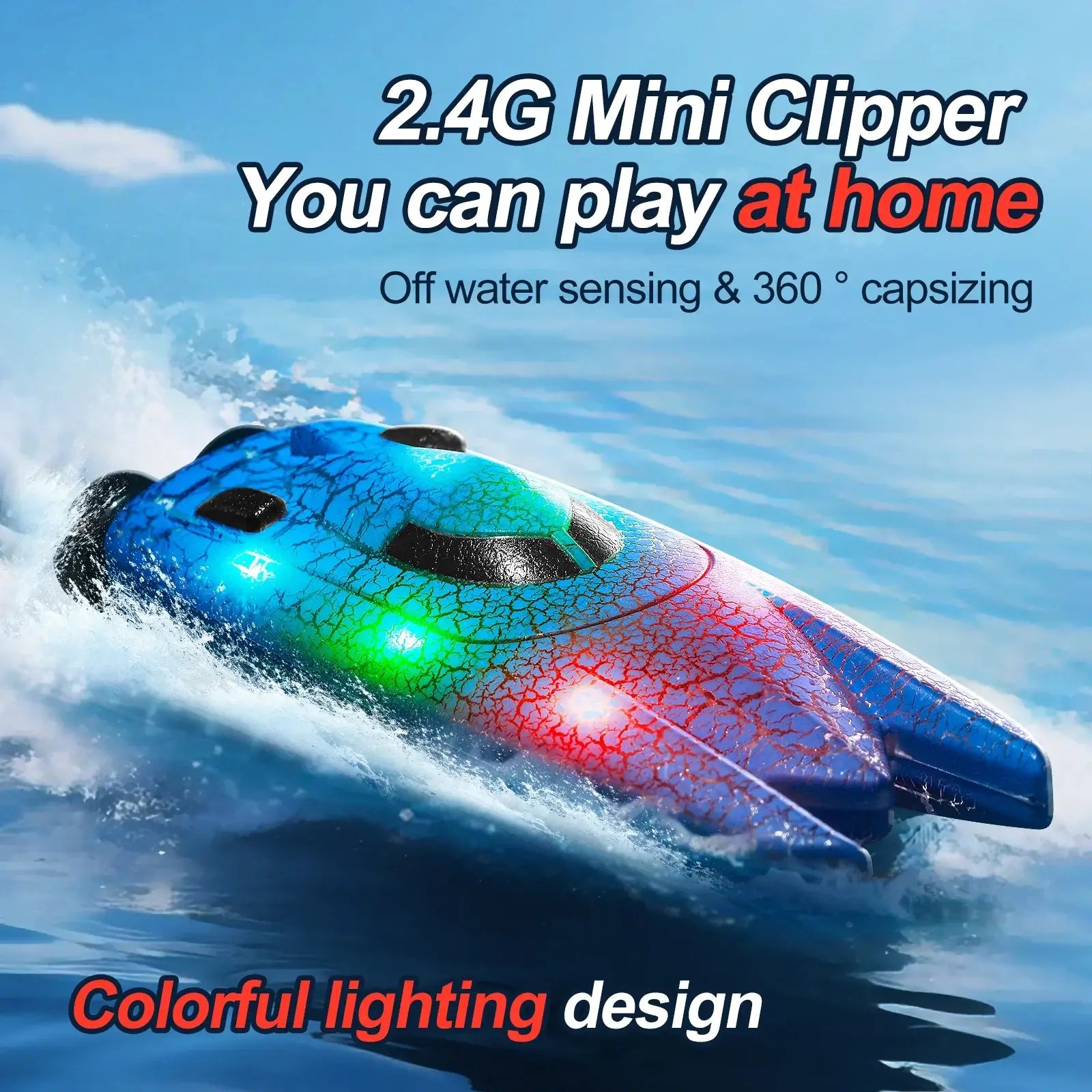 RC Boat Racing High Speed Waterproof 2.4G Double Motor Sportsman Specialty Products