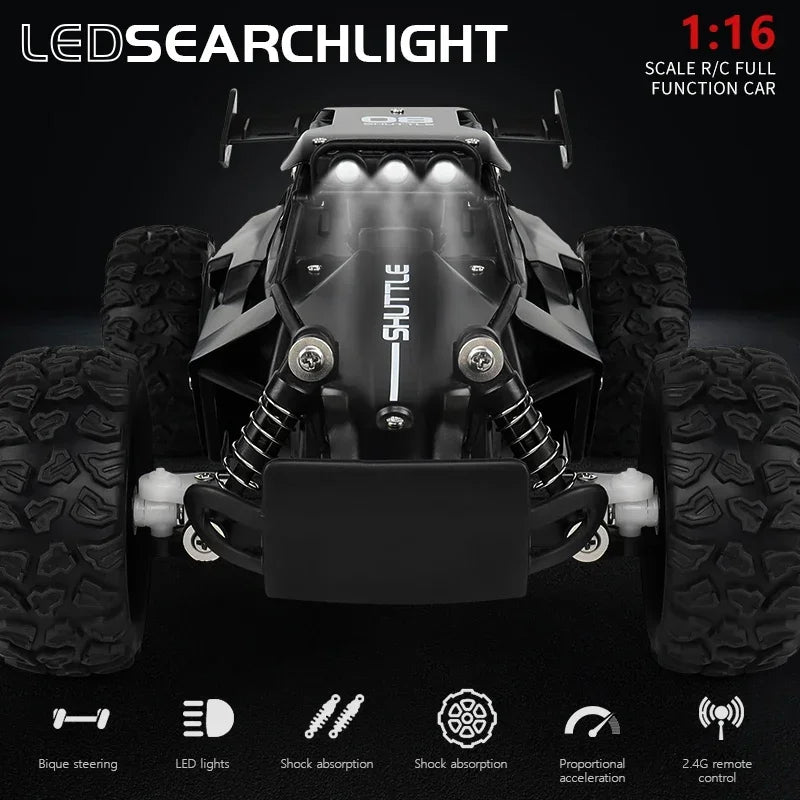 RC Car 2.4Gh Model With LED Lights 2WD High Speed