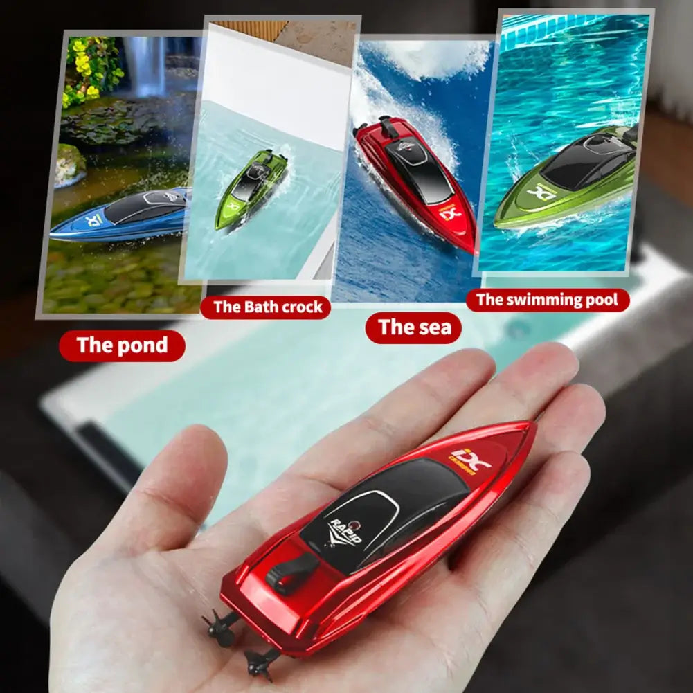 805 Mini RC Boat Radio Remote Controlled One-Button Shift Sportsman Specialty Products