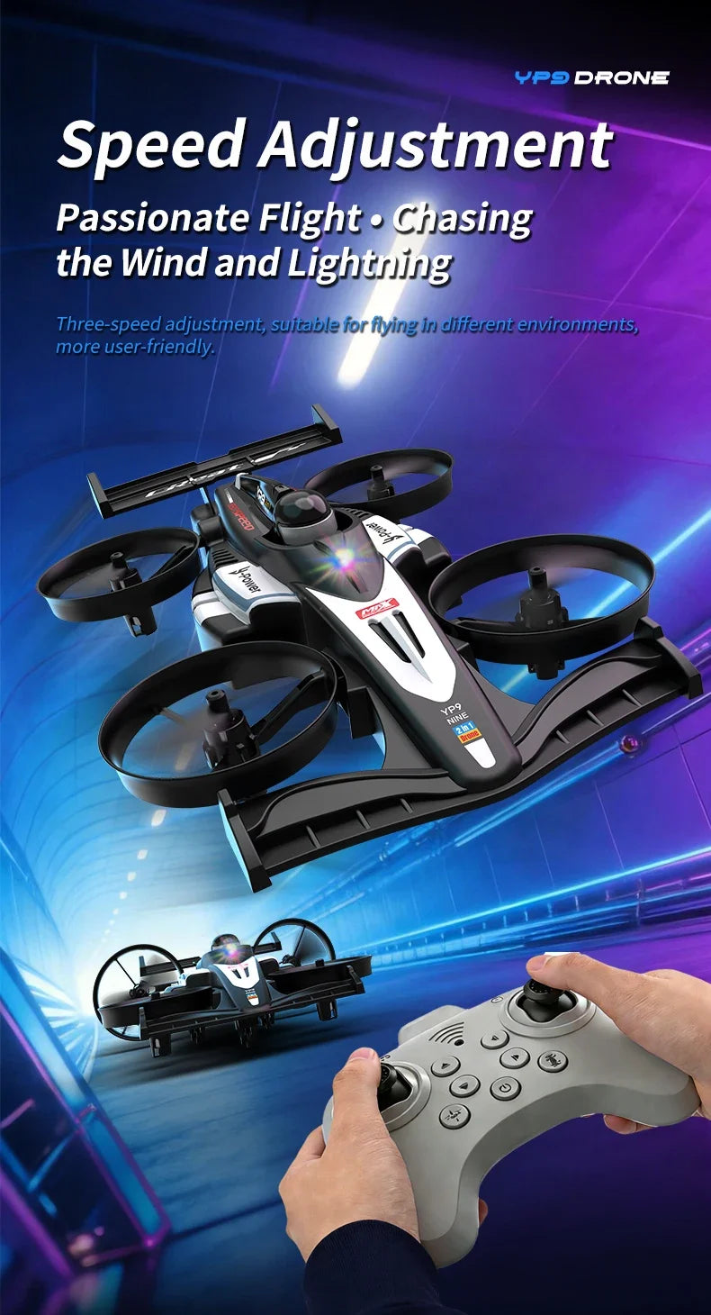 dual mode quadcopter stunt car Drift Racing Car