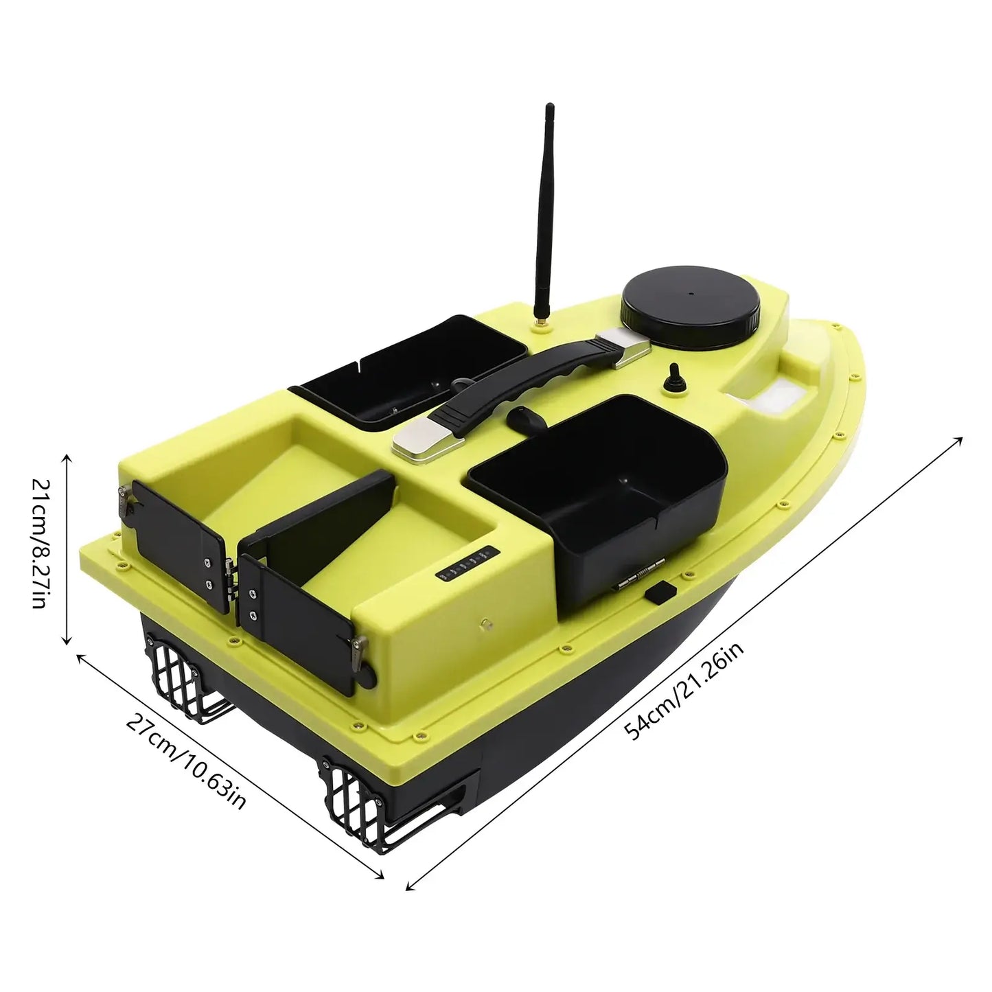 GPS RC Bait Boat for Fishing w/5200mAh Battery LED Screen Fishing Bait Boat Sportsman Specialty Products