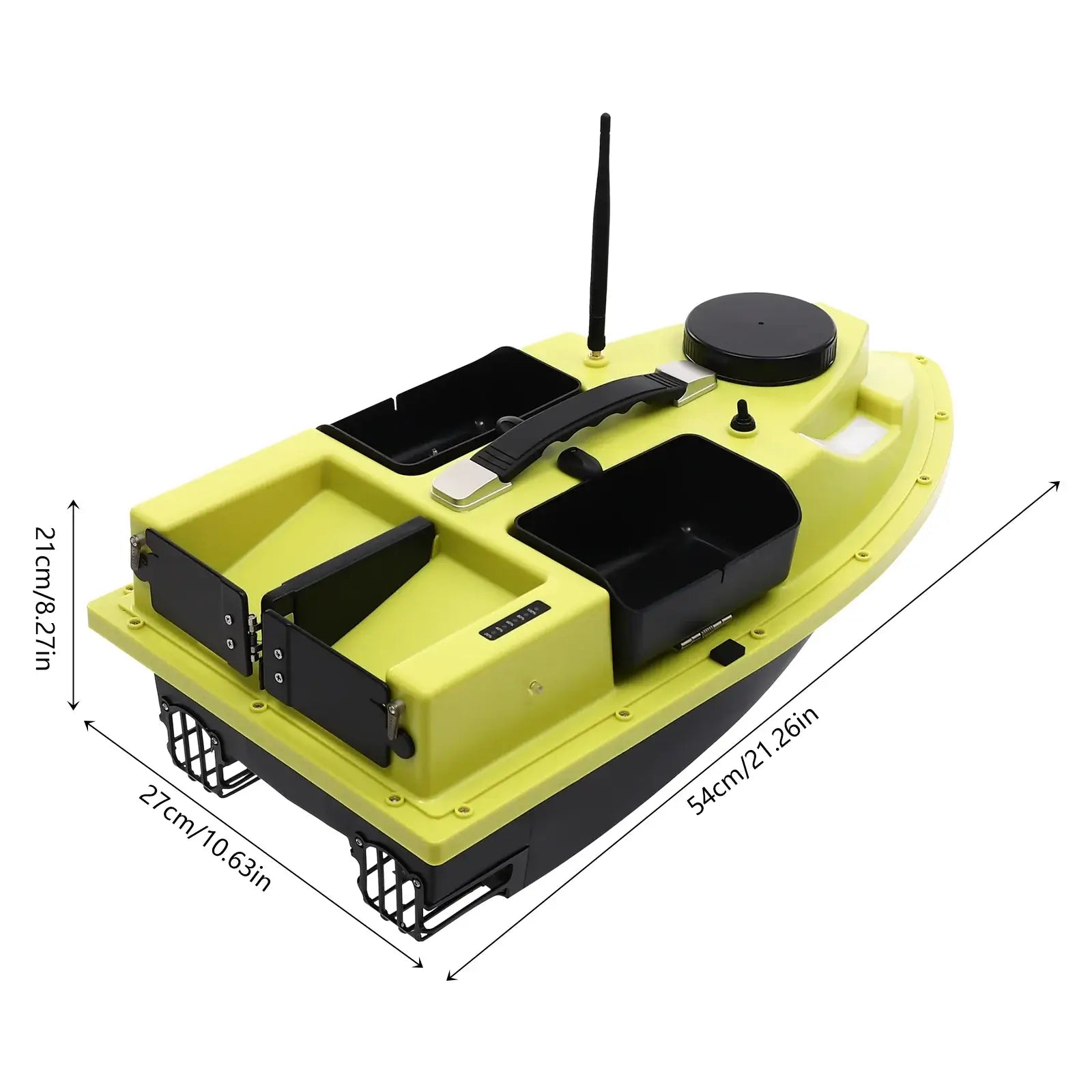 GPS RC Bait Boat for Fishing w/5200mAh Battery LED Screen Fishing Bait Boat Sportsman Specialty Products