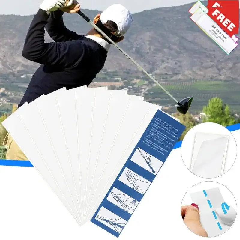 JUMBO Golf Grip CPX with free tape and instructions for applying grip on golf clubs.