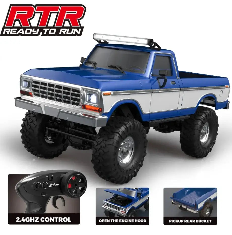 Rc Car Hb R1611 Rc 4x4 Off-Road Vehicle with 2.4GHz control and detailed pickup design.