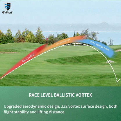 Caiton 12pcs Double Layer Extreme Range Golf Ball Sportsman Specialty Products