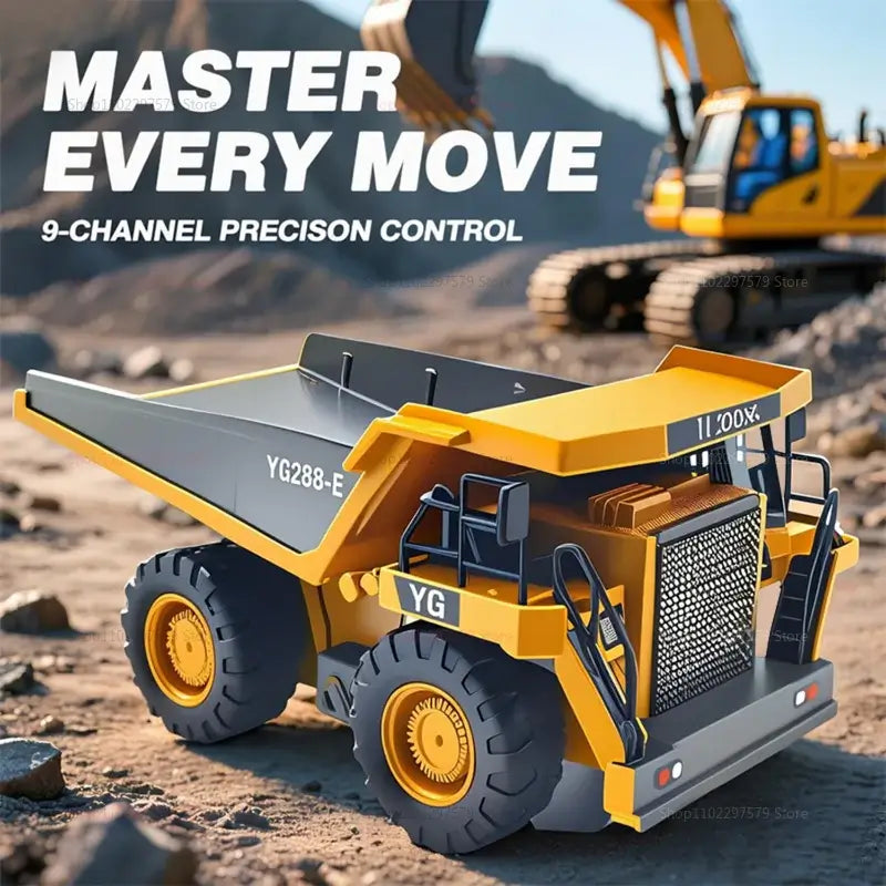 Off Road Excavator Dump Truck Kids Remote Control Car Toys Sportsman Specialty Products