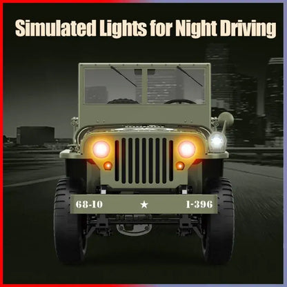JJRC C8815 Rc Car 1941 JEEP WILLYS 2.4g 4wd RTR Crawler Sportsman Specialty Products