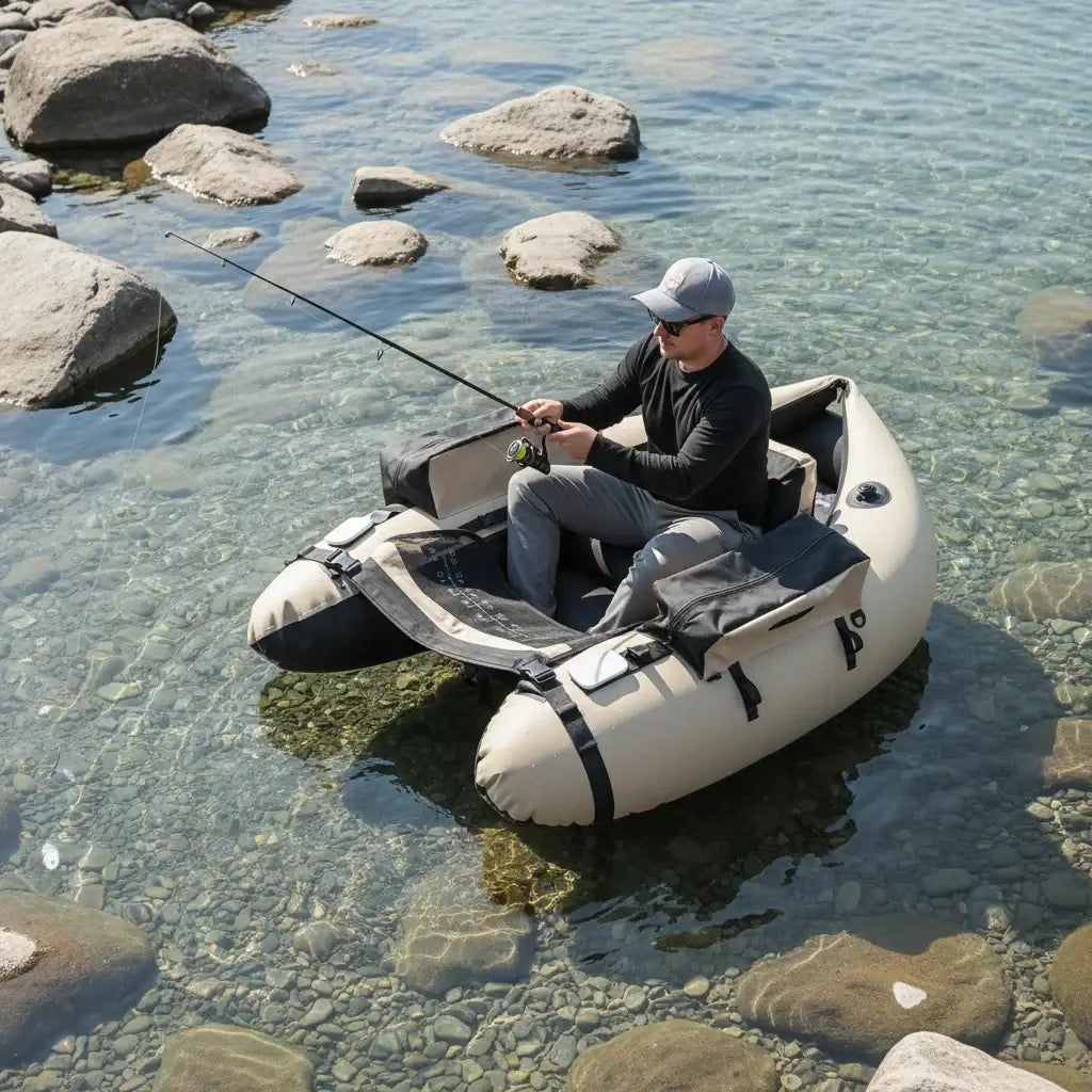 Inflatable Fishing Boat,Portable Oxford Cloth Fishing Boat