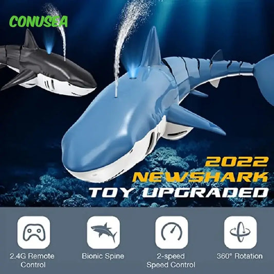 Rc Shark whale Spray Water Toy Remote Controlled