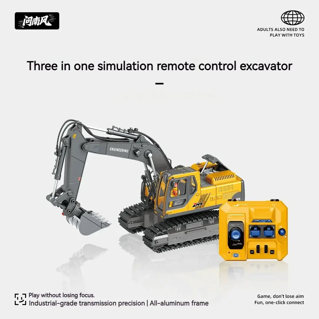 Child Series Simulated Remote Control 3-in-1 Excavator Sportsman Specialty Products