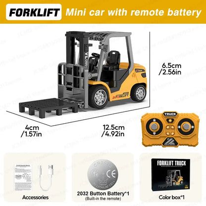 Mini Excavator Dump Truck JCMO 1:64 scale remote control with accessories and remote controller