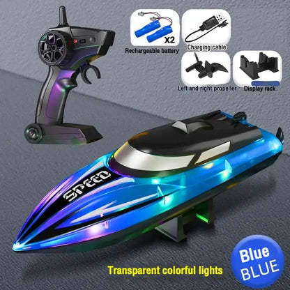 Rc Boat with Colorful Led Light Electric High-Speed