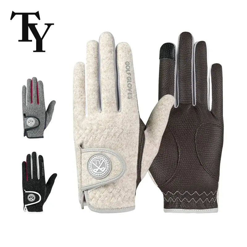 Winter Windproof Warm Golf Gloves for Women Golf Mittens# Winter Windproof Warm Golf Gloves for Women Engineered for cold-weather performance on the course, these women's golf gloves combine windproof protection with thermal insulation to maintain grip an