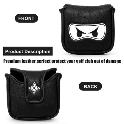 Aliennana Golf Club Headcover Set, Black Ninja Driver Head Cover Sportsman Specialty Products