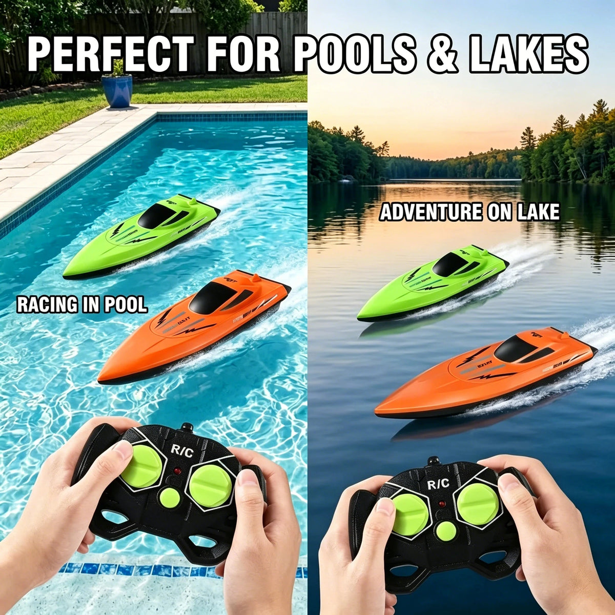 Remote Control Boat For Kids Waterproof