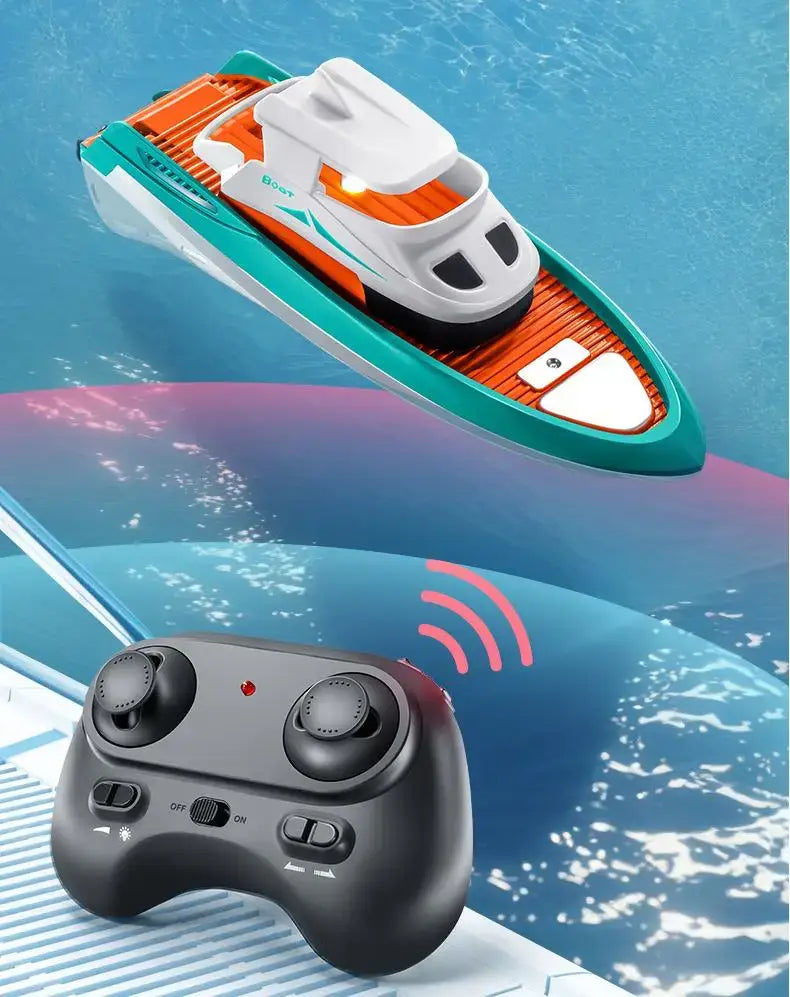 RC Boat Dual Motor Remote Control Speedboat Long Range Sportsman Specialty Products