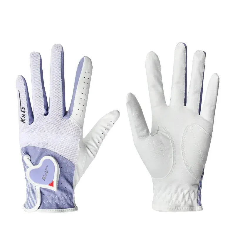 Golf Gloves Woman PU Leather Soft Gloves Ladies Anti-Slip