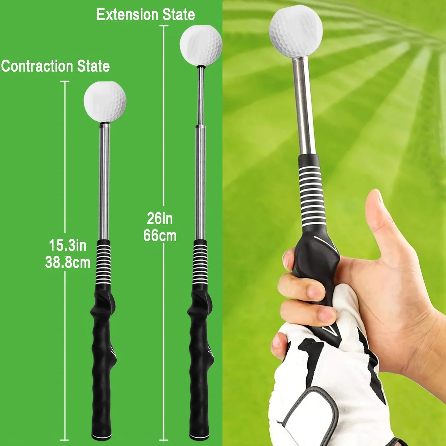 Retractable Golf Swing Training Aid, Golf Grip Trainer & Golf Swing Trainer Sportsman Specialty Products