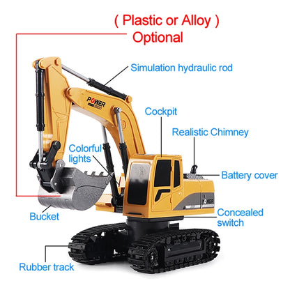 RC Excavator 2.4Ghz 6 Channel 1:24 RC Engineering
