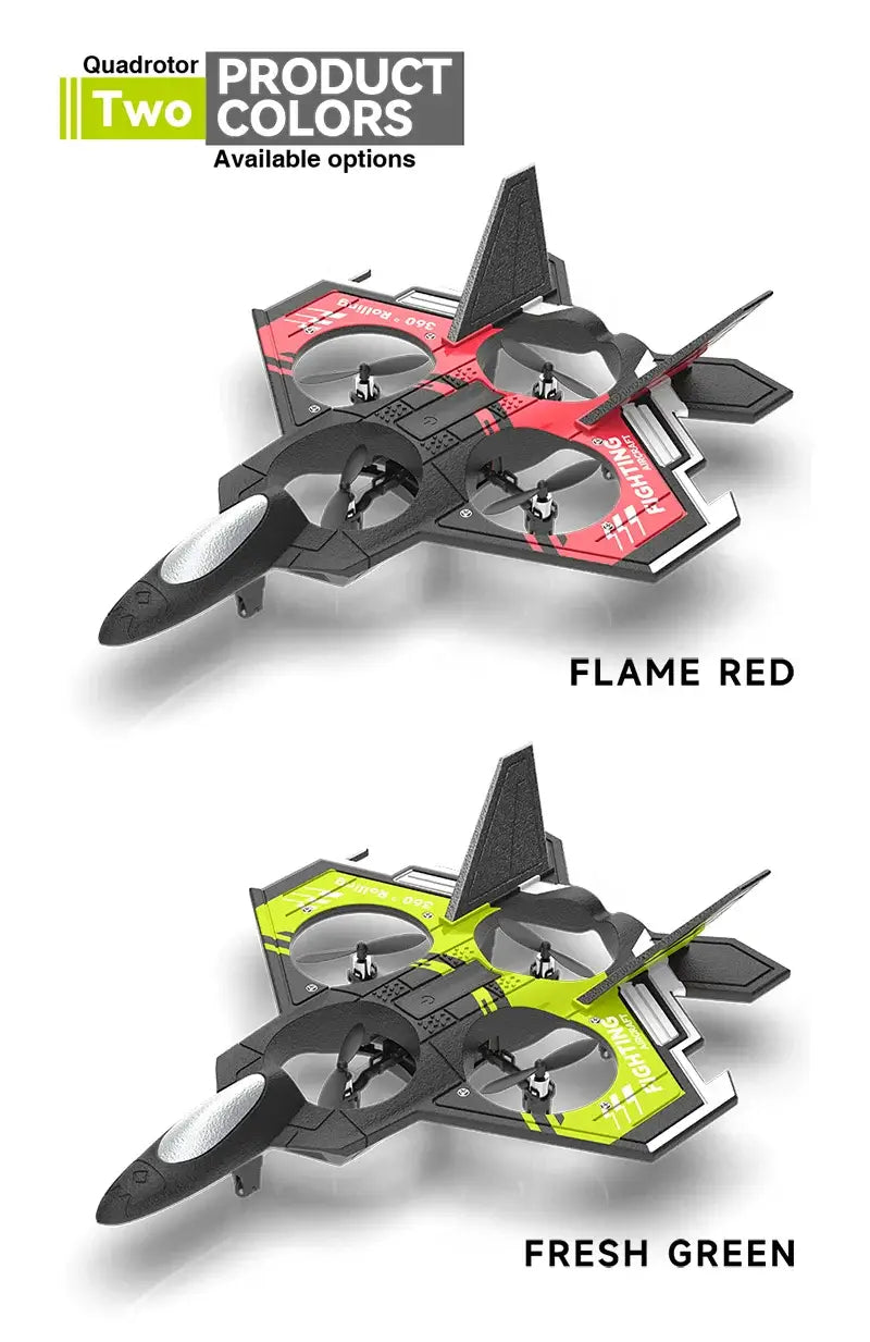 S98 RC Aircraft Fighter LED Light 2.4G 4CH 4 Axis Automatic Balance Sportsman Specialty Products