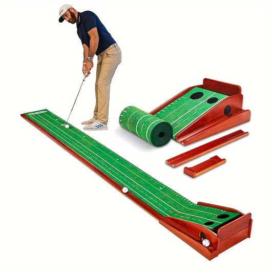 Sportsman Specialty Products PRACTICE Putting Mat - Indoor Golf Putting Green with 1/2 Hole Training