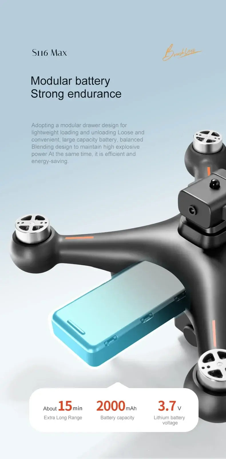 S116 MAX Drone Professional with 3 Batteries 8K Dual Camera Optical Sportsman Specialty Products