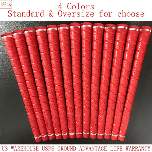 13PCs Golf Grip Grip 60R Rubber Anti-slip Standard and Midsize NewSPECIFICATIONS Brand Name: NONE CN: Guangdong High-concerned chemical: None Material: Rubber Origin: Mainland China Quantity: 13PCs Type: Unit 13PCs Golf Grip Grip 60R Rubber Anti-slip Stan