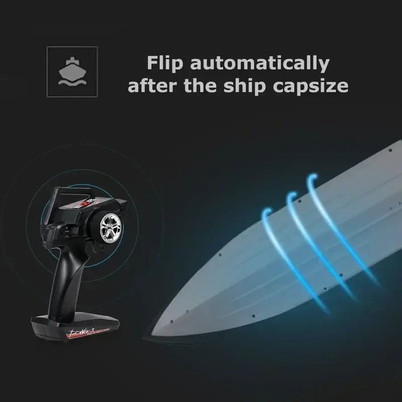 Remote-controlled Speedboat Wl912 Rc Boat 2.4ghz 35 Kilometers Sportsman Specialty Products