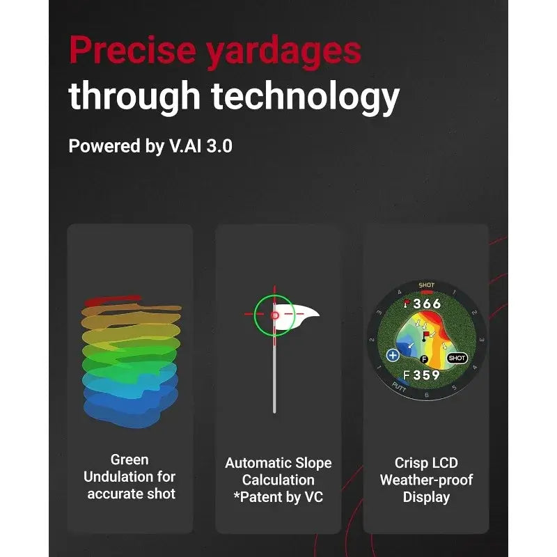 T9 Smart Golf Watch with GPS | Golf Swing Analyzer with Slope Sportsman Specialty Products