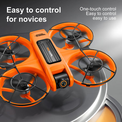 8K aerial photography drone S156 RC Drone orange design with easy control features for novice users.