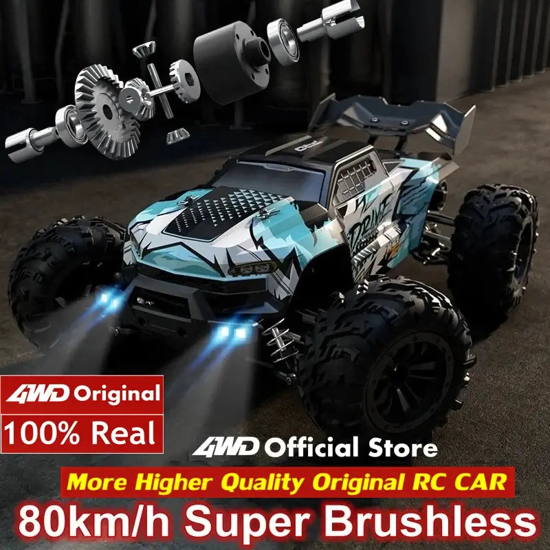 4WD 1:16 80KM/H Super Brushless 50KM/H Brushed RC Car 4x4 Sportsman Specialty Products