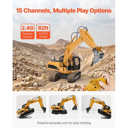 VEVOR 2.4G Remote Control Excavator Dump Truck 3 in 1 Sportsman Specialty Products