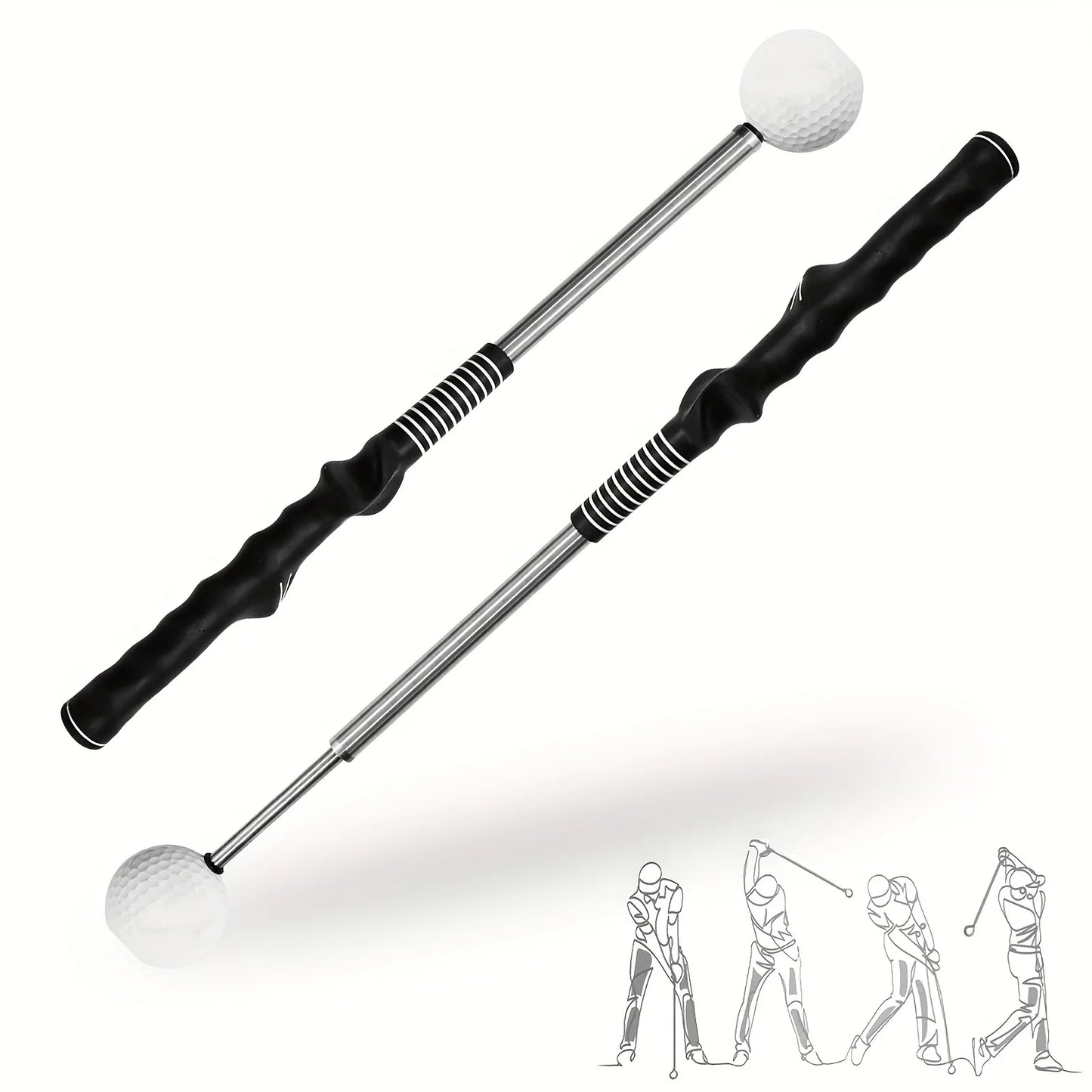 Retractable Golf Swing Training Aid, Golf Grip Trainer & Golf Swing Trainer Sportsman Specialty Products