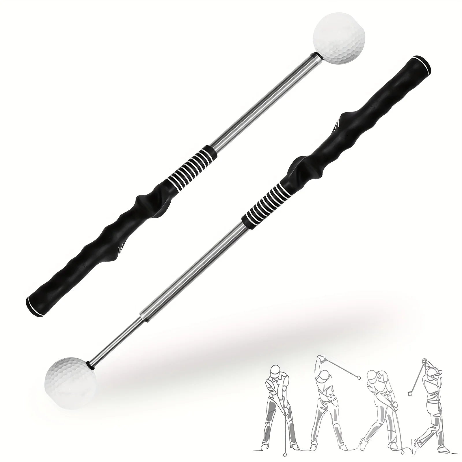 Retractable Golf Swing Training Aid, Golf Grip Trainer & Golf Swing Trainer Sportsman Specialty Products