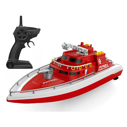 RTR Remote Control Boat H158 H160 Fire Rescue With Water Spray 20km/H Sportsman Specialty Products