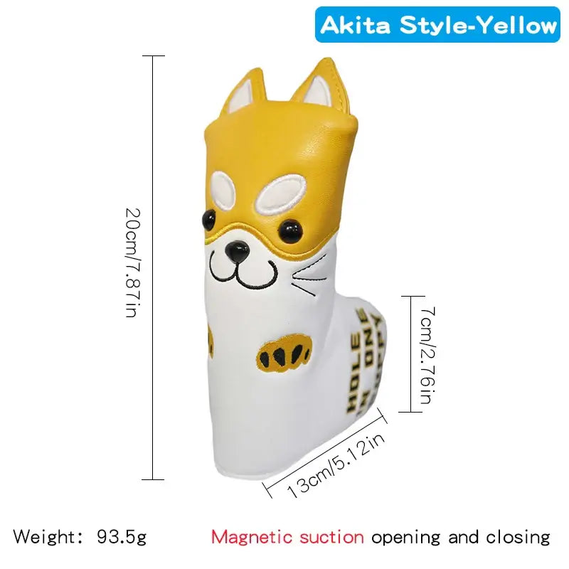 Golf Wood Head Cover for Driver Fairway Hybrid Cute Akita Golf Putter Cover Sportsman Specialty Products