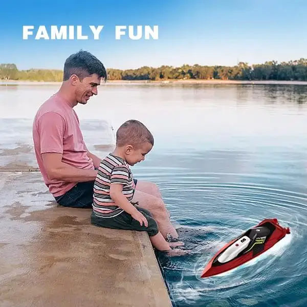 4DRC S5 RC Boat for Pools and Lakes, 2.4 GHz 20+ MPH Racing Boats, Sportsman Specialty Products