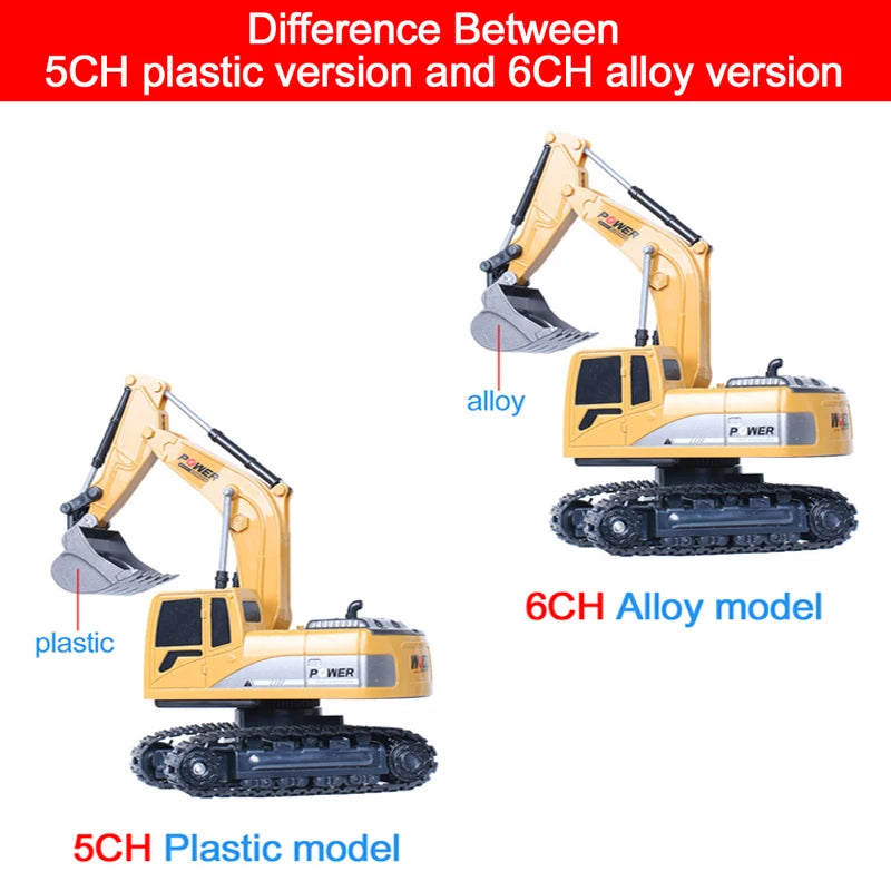 RC Excavator 2.4Ghz 6 Channel 1:24 RC Engineering
