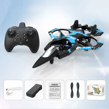 Remote Control Airplane YP3 with controller and accessories on a light background