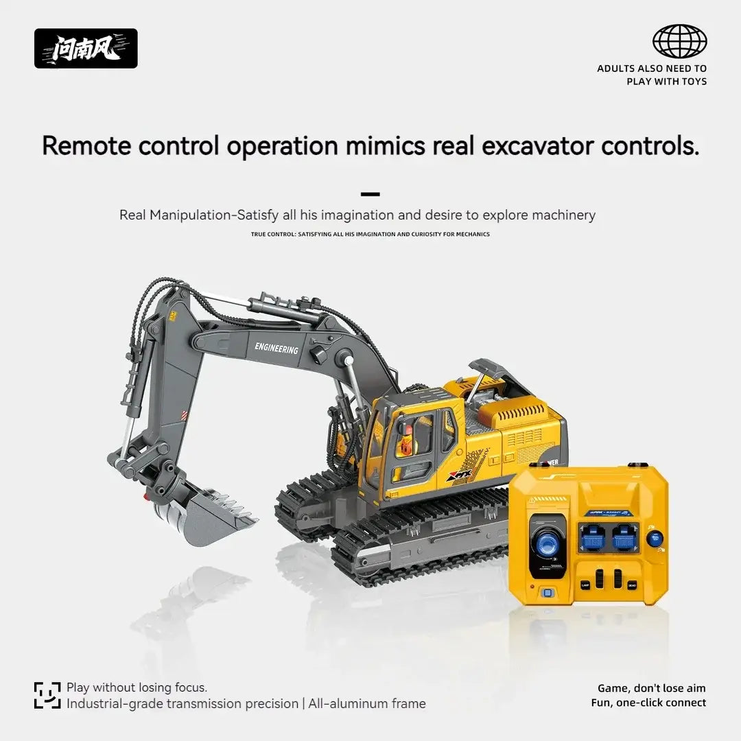 Child Series Simulated Remote Control 3-in-1 Excavator Sportsman Specialty Products