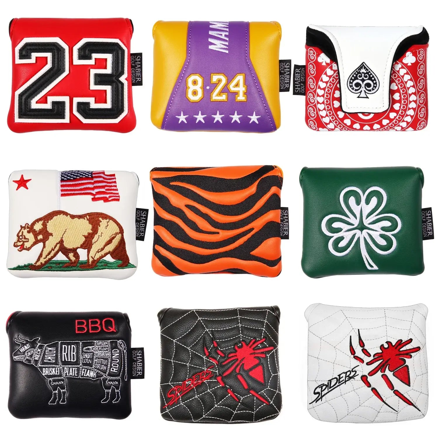 Square Mallet Putter Cover Golf Headcover For TaylorMade Spider X Sportsman Specialty Products
