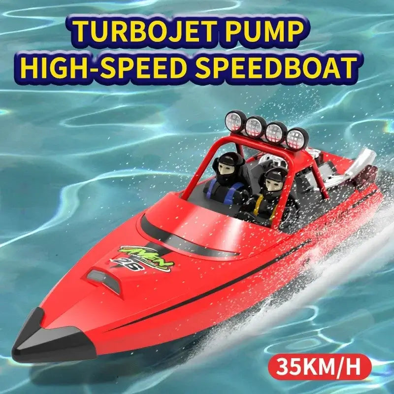 2.4g Wireless Remote Control Boat Electric Turbine Jet High-Speed Sportsman Specialty Products