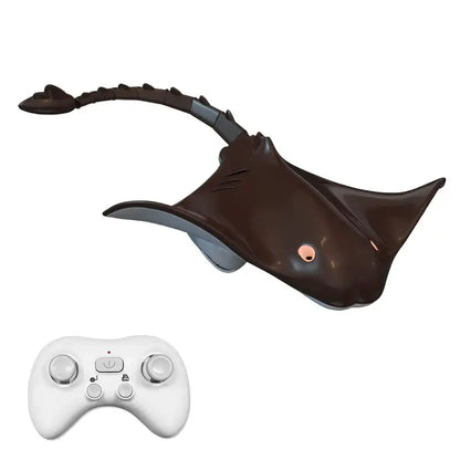Rc Boat 2.4G Remote Control Manta Ray Robot Toy with controller, designed for fun and remote aquatic play.