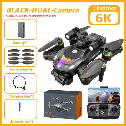 KBDFA V188 Drone 8K HD Aerial Professional Dual Cameras Optical Sportsman Specialty Products