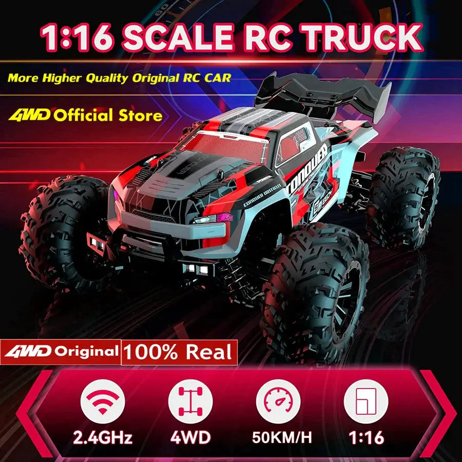 4WD 1:16 80KM/H Super Brushless 50KM/H Brushed RC Car 4x4 Sportsman Specialty Products
